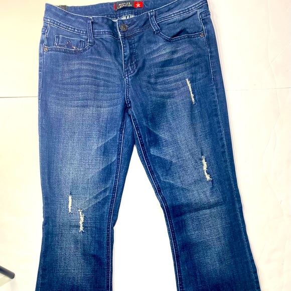 People’s Liberation Studded Star Pockets Slightly Distressed Jeans Size 29 - Picture 3 of 16